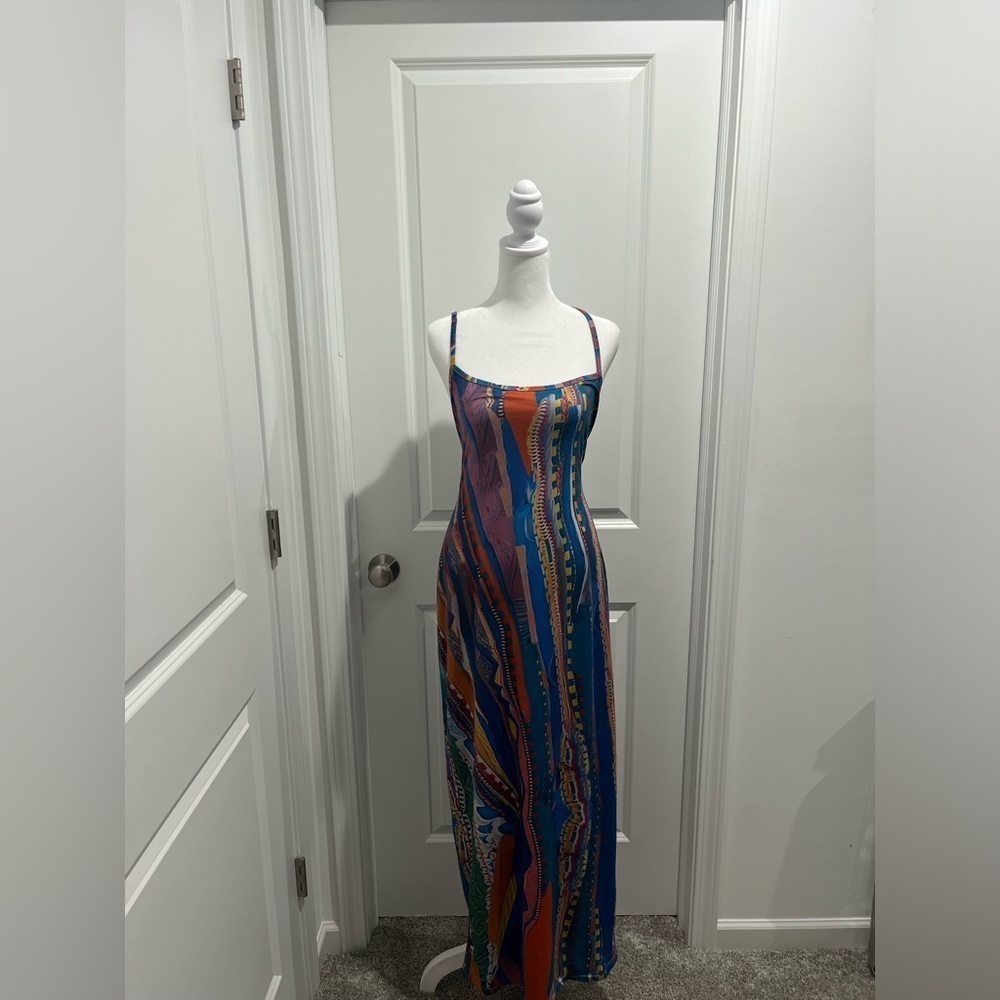 Graphic Camo Maxi Dress